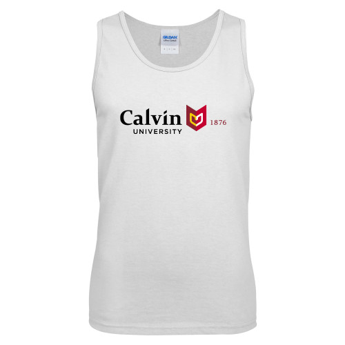  White Tank Top - University Logo 1876 Horizontal