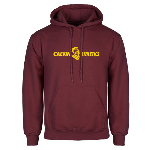  Maroon Fleece Hoodie - Athletics Horizontal
