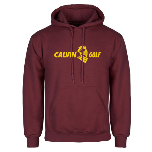  Maroon Fleece Hoodie - Golf Horizontal