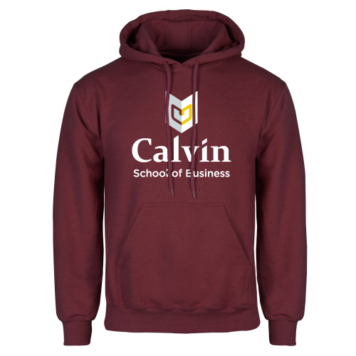  Maroon Fleece Hoodie - School of Business