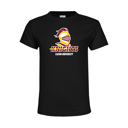  Youth Black T Shirt - Knights with University