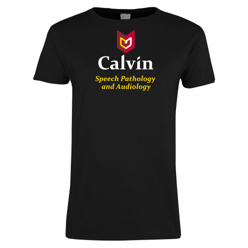  Womens Black Short Sleeve Tee - Speech Pathology and Audiology