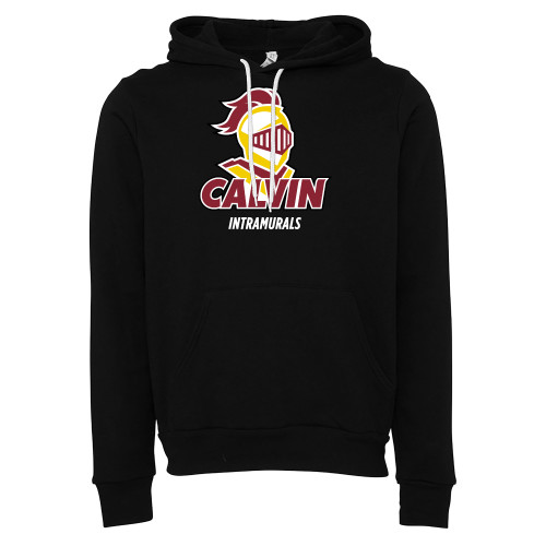  Bella + Canvas Black Fleece Hood - Intramurals Stacked