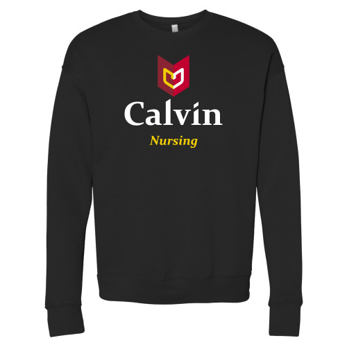  Bella + Canvas Black Fleece Crew - Nursing