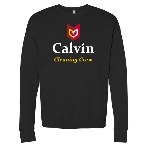  Bella + Canvas Black Fleece Crew - Cleaning Crew