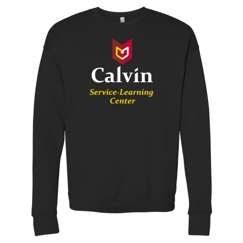 Bella + Canvas Black Fleece Crew - Service Learning Center