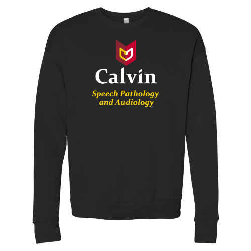  Bella + Canvas Black Fleece Crew - Speech Pathology and Audiology