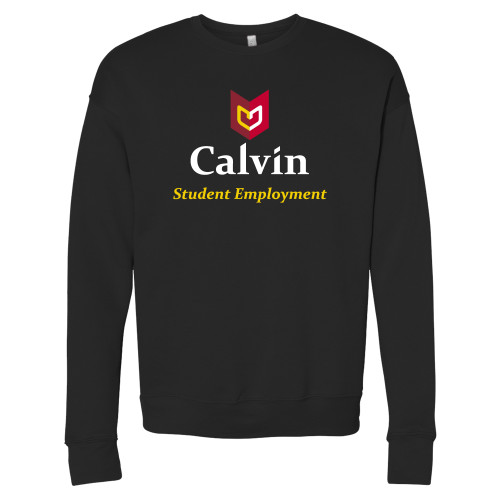  Bella + Canvas Black Fleece Crew - Student Employment