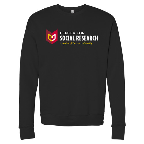  Bella + Canvas Black Fleece Crew - Center for Social Research