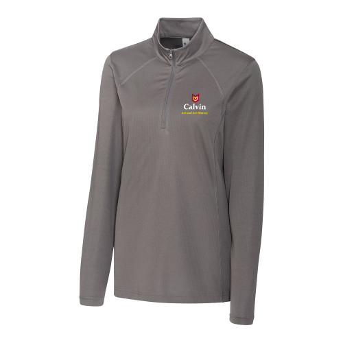  C&B Womens Titan Grey Clique Ice Pique Half Zip - Art and Art History