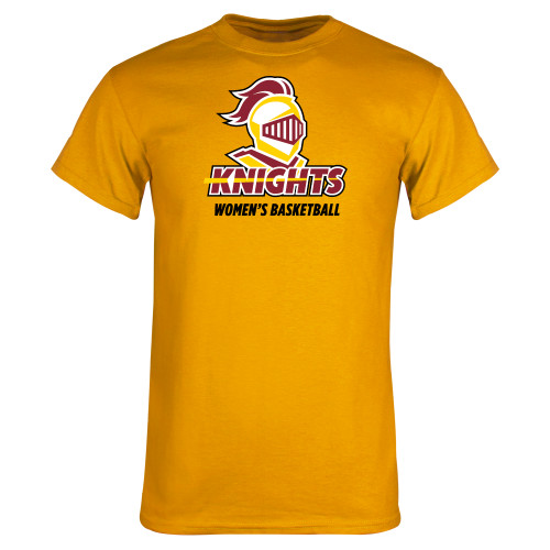  Gold T Shirt - Calvins Womens Basketball Stacked