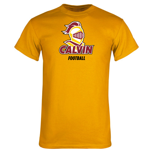  Gold T Shirt - Calvins Football Stacked