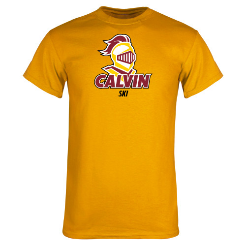 Gold T Shirt - Calvins Ski Stacked