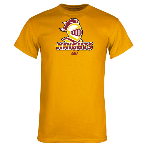  Gold T Shirt - Golf Stacked