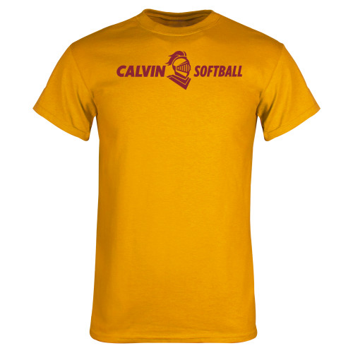  Gold T Shirt - Softball Horizontal