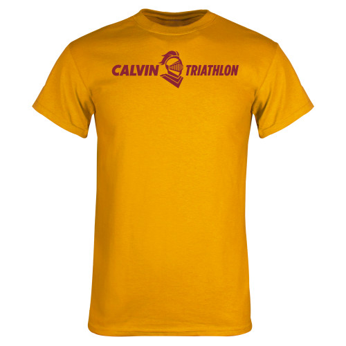  Gold T Shirt - Triathlon Horizontal