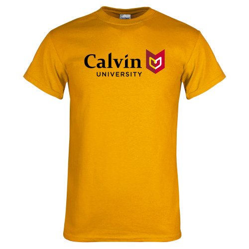  Gold T-Shirt - University Logo Horizontal