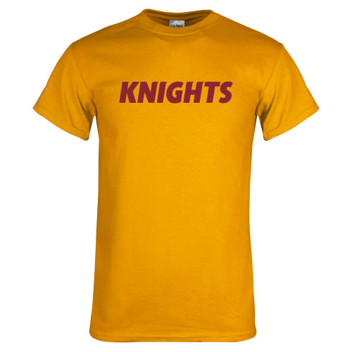  Gold T-Shirt - Knights Wordmark