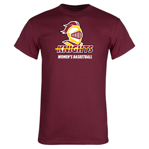  Maroon T Shirt - Calvins Womens Basketball Stacked