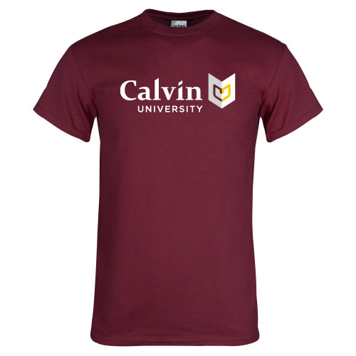  Maroon T Shirt - University Logo Horizontal