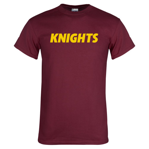  Maroon T Shirt - Knights Wordmark