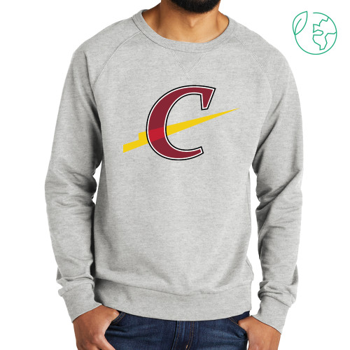 Allmade Light Grey Organic French Terry Crewneck Sweatshirt - Athletic C