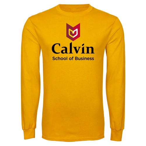  Gold Long Sleeve T Shirt - School of Business