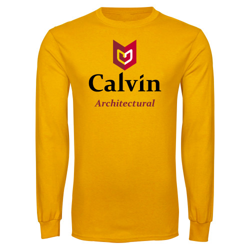  Gold Long Sleeve T Shirt - Architectural