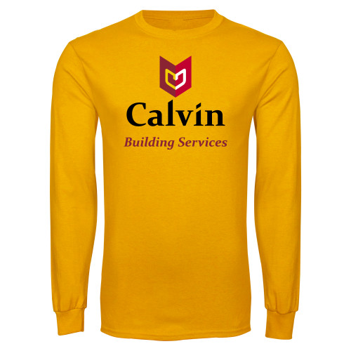  Gold Long Sleeve T Shirt - Building Services