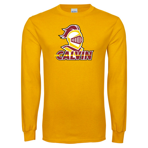  Gold Long Sleeve T Shirt - Knight Calvin