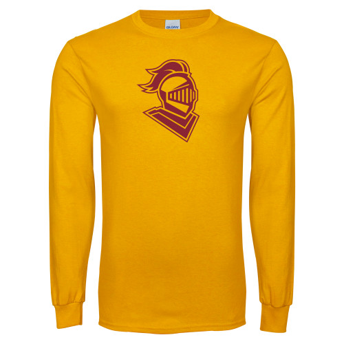  Gold Long Sleeve T Shirt - Knight Head