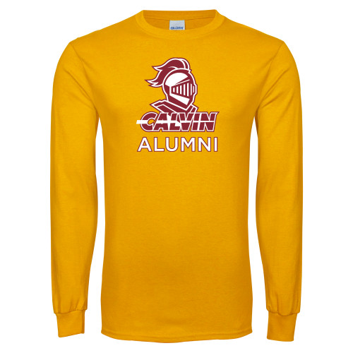  Gold Long Sleeve T Shirt - Alumni Knight Calvin