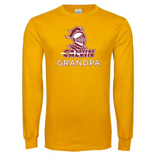  Gold Long Sleeve T Shirt - Grandpa Knight Calvin