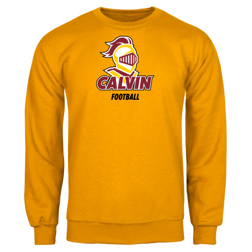  Gold Fleece Crew - Calvins Football Stacked