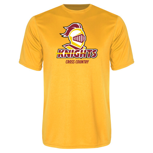  Gold Performance Tee - Cross Country Stacked