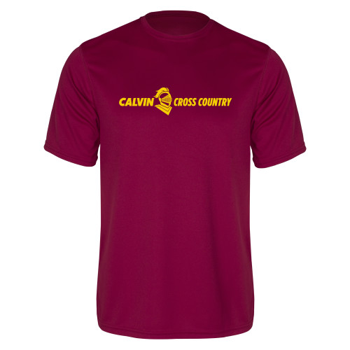  Maroon Performance Tee - Cross Country Horizontal