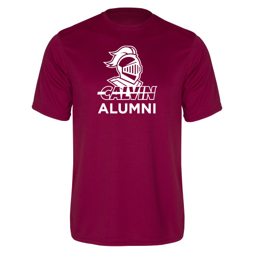  Maroon Performance Tee - Alumni Knight Calvin