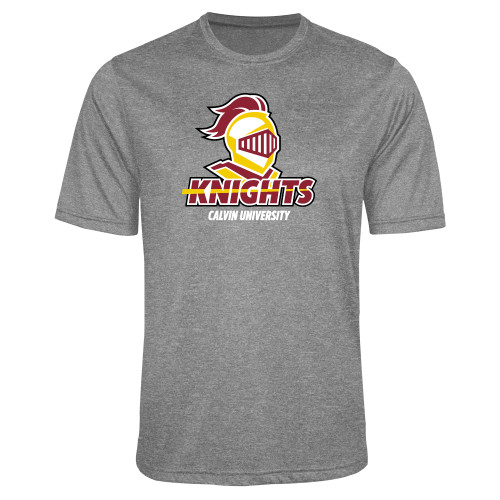  Grey Heather Performance Contender Tee - Knights with University
