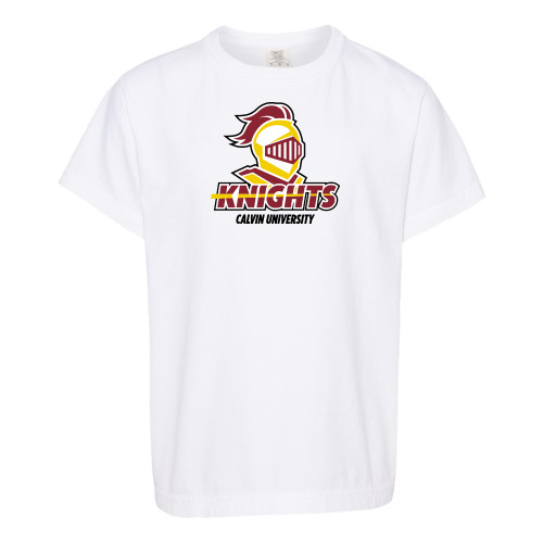  Comfort Colors Youth White T Shirt - Knights with University