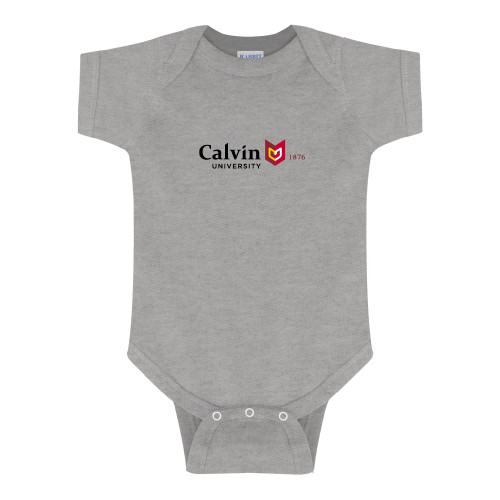  Grey Infant Onesie - University Logo 1876 Horizontal