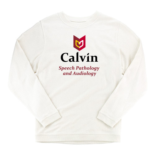  Boxercraft Womens Cream Corded Crew - Speech Pathology and Audiology
