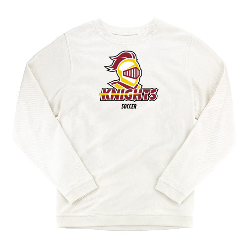  Boxercraft Womens Cream Corded Crew - Soccer Stacked