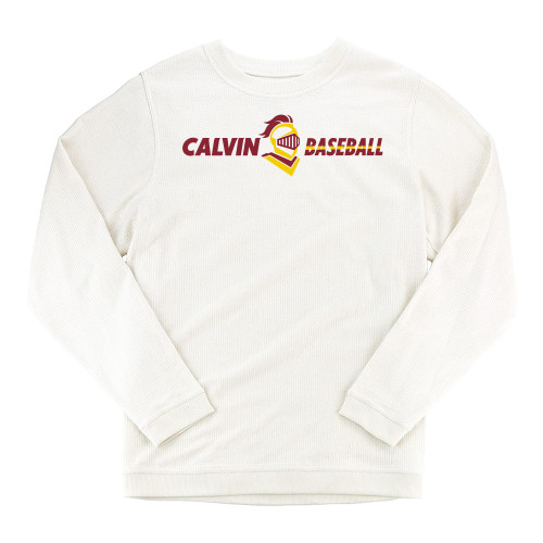  Boxercraft Womens Cream Corded Crew - Baseball Horizontal