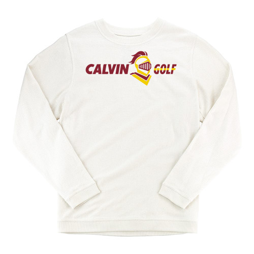  Boxercraft Womens Cream Corded Crew - Golf Horizontal
