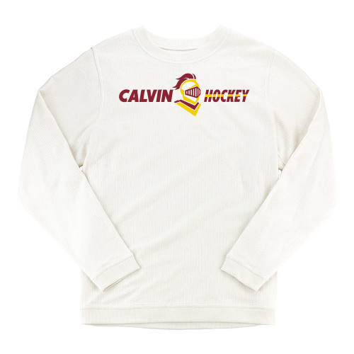  Boxercraft Womens Cream Corded Crew - Hockey Horizontal