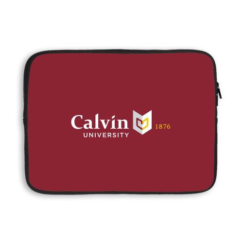  13 inch Neoprene Laptop Sleeve - University Logo 1876 Horizontal