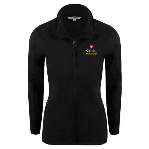  Womens Black Softshell Jacket - Speech Pathology and Audiology