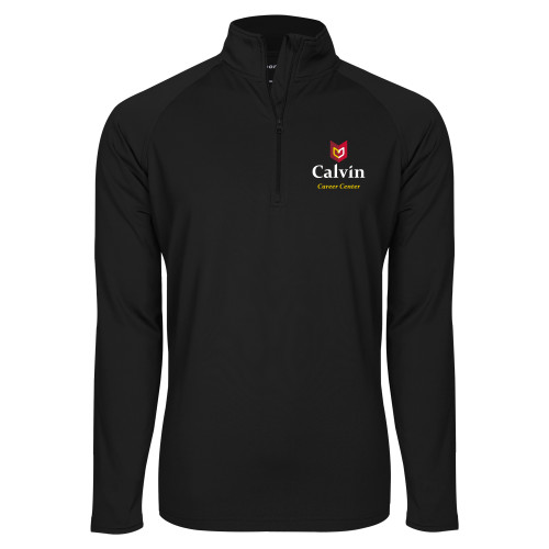  Sport Tek Black Sport Wick Stretch 1/2 Zip Pullover - Career Center
