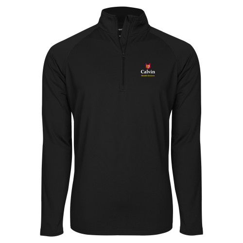  Sport Tek Black Sport Wick Stretch 1/2 Zip Pullover - Health Services
