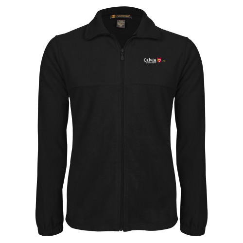  Black Fleece Full Zip Jacket - University Logo 1876 Horizontal